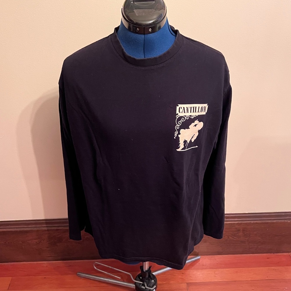 Black Men's Cantillon Beer Long Sleeve Shirt